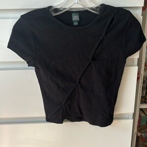 Black cut out crop top by wild fable size small